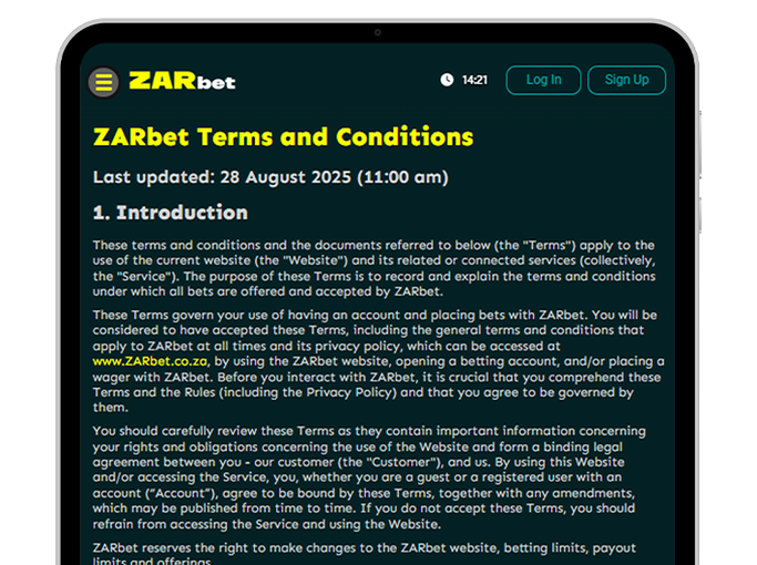 zarbet-terms-conditions