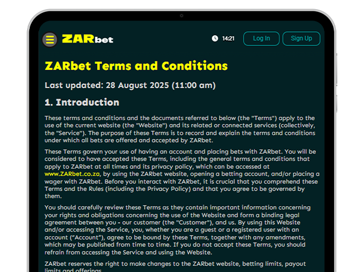 zarbet-terms-conditions